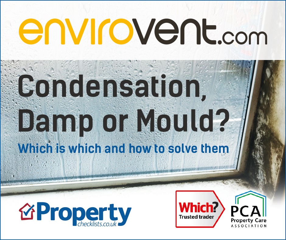 Identifying and solving condensation, damp and mould checklist